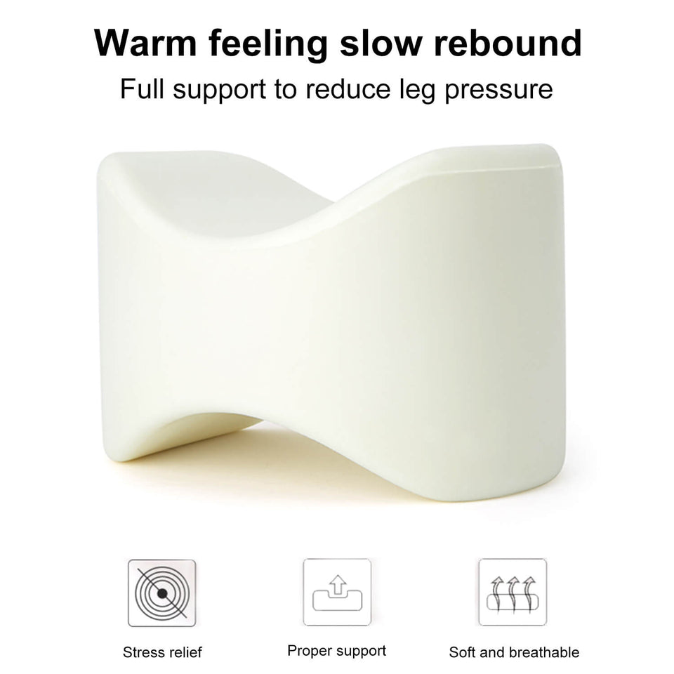 Everlasting Comfort Knee Pillow for Sleeping - Prevents Knee Clashing contour legacy leg pillow