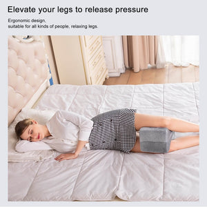 Our Cool Gel knee support pillow for bedsore is contoured to fit perfectly between your knees without slipping or sliding.