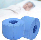 Size: 6.7 * 6.7 * 4 inches, the internal circumference Maximum internal diameter 2.3 inches. 【Note】The Foot & Ankle Support Protectors for bedsore is vacuum-packed. Please allow it about 48 hours to expand fully.